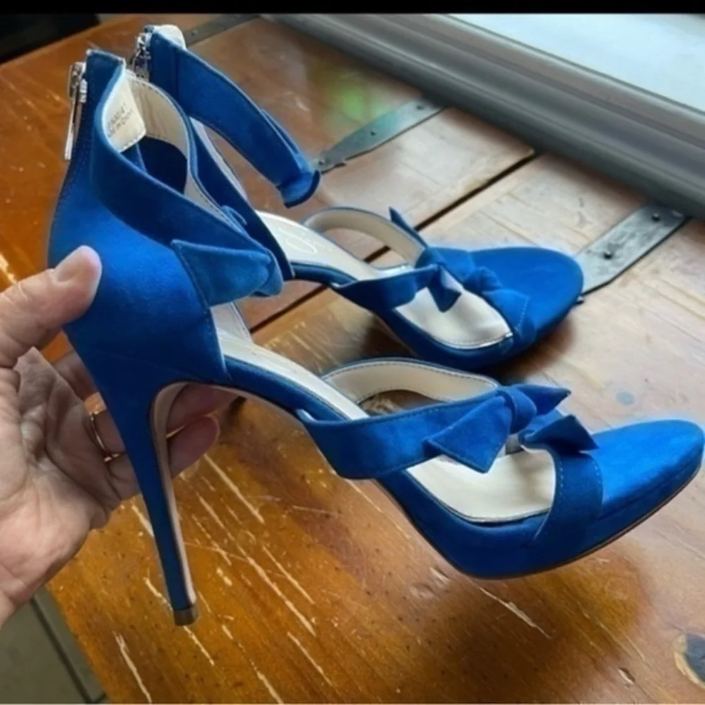 Jessica Simpson Kaycie Bow Ankle Strap Heels